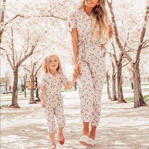 Ivy City Co floral jumpsuit